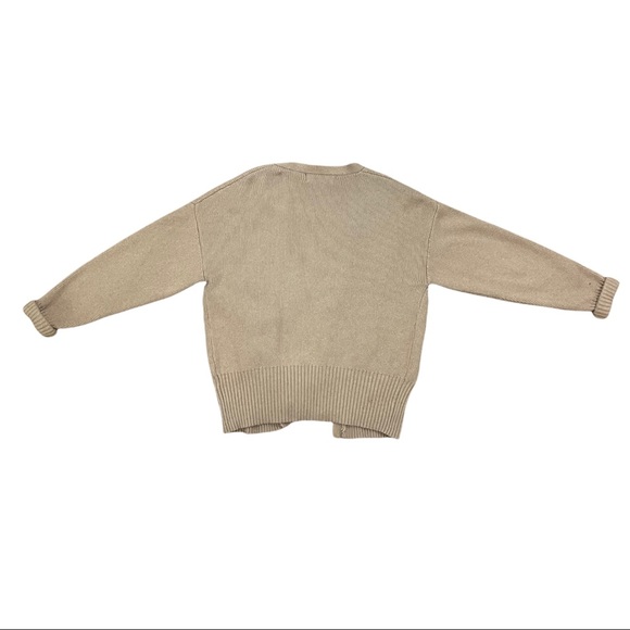 Light Brown Pearl-Button Ribbed Cardigan 🧸 - Picture 3 of 3
